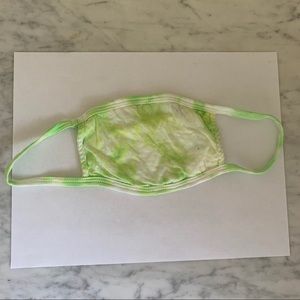 Handmade lime green face mask